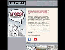 Tablet Screenshot of flemingmuseum.org
